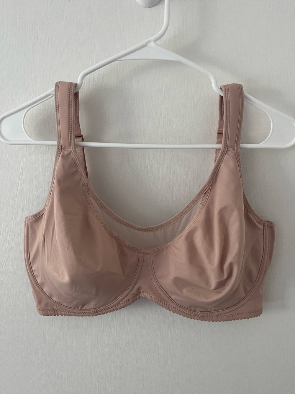 SHECURVE Tan Underwire Unlined Wide Padded-Strap Bra Nude Beige - 36G